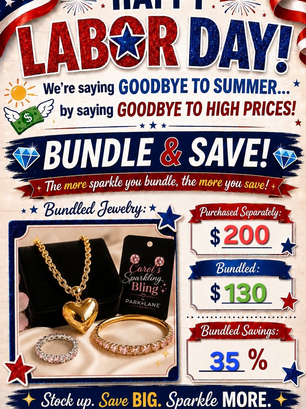 BUNDLED SAVINGS: Park Lane Necklace, Bracelet, Earring & Ring Set